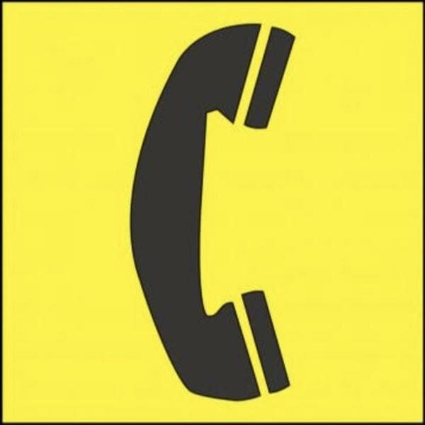 Accuform 3 in W x 3 in H, Engraved Plastic PSG321YL - main